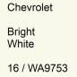 Preview: Chevrolet, Bright White, 16 / WA9753.